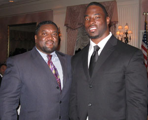 Anthony and Justin Tuck of The NY Giants